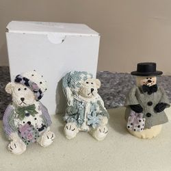 Set of 3 Artisan Flair Figurines by Heather Hykes