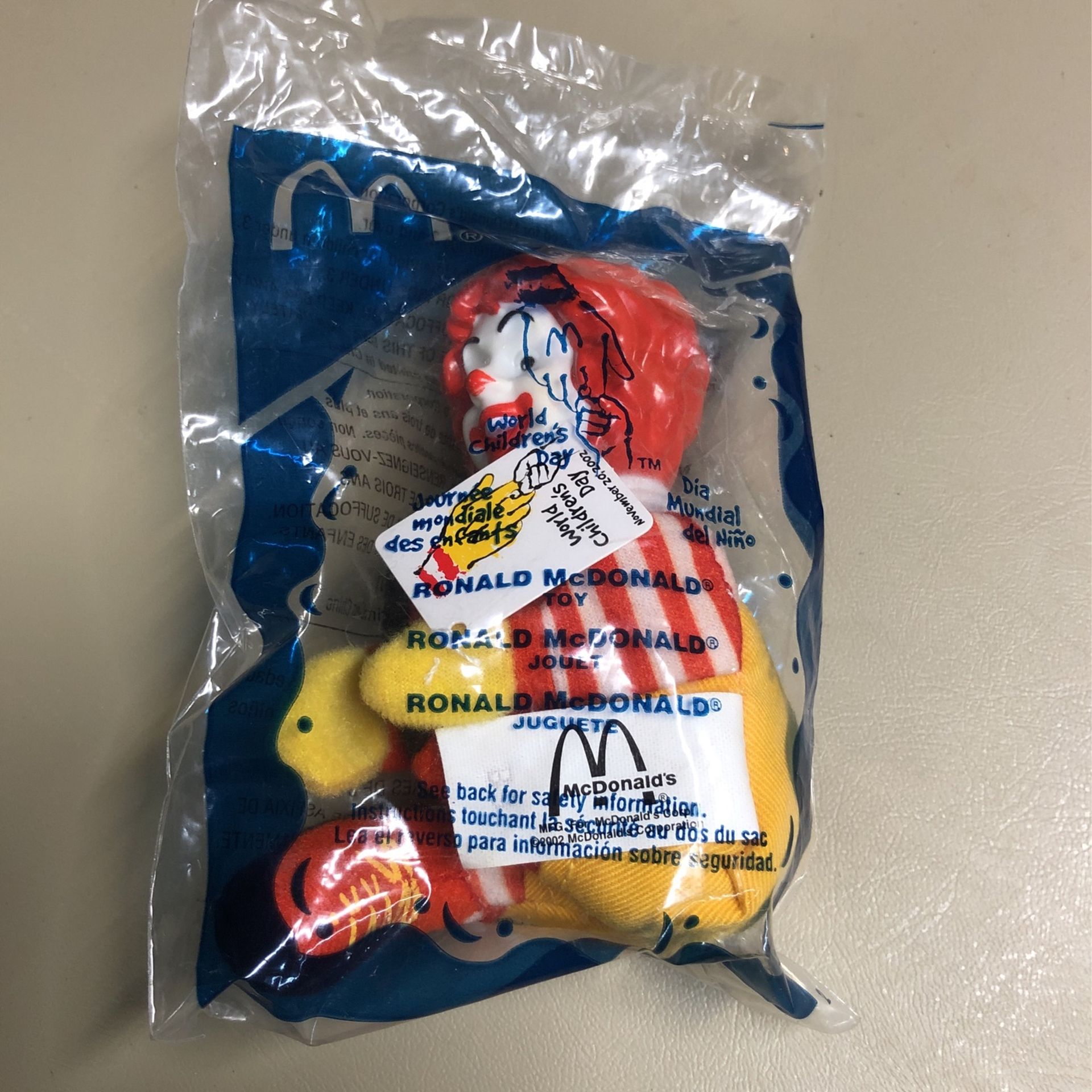 Ronald McDonald 2002 toy