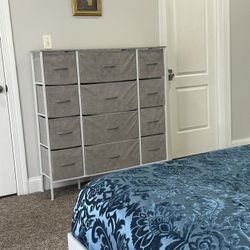 ✨ Minimalist Grey Fabric Dresser – 12-Drawer Sleek & Versatile Storage ✨