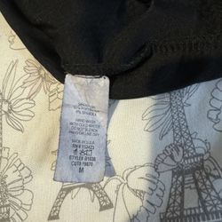 Women’s black, long sleeve bodysuit