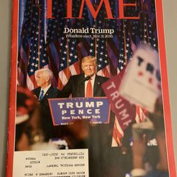 TRUMP TIME MAGAZINE and TRUMP TAJ MAHAL $1 Casino Chip