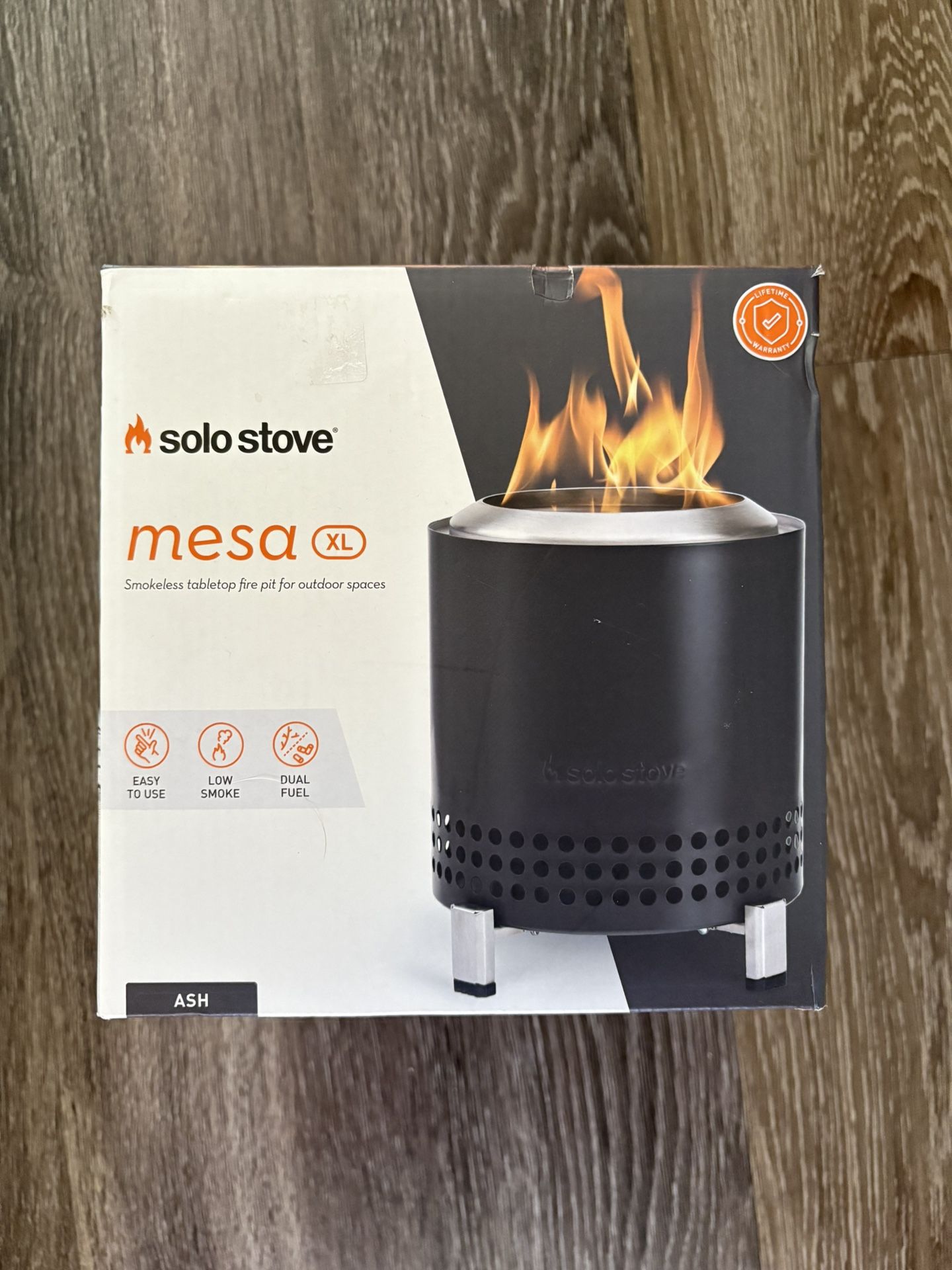 Solo Stove Mesa XL Smokeless Tabletop Dual Fuel Fire Pit w/ Stand