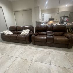 El Dorado Leather Recliner Couches 