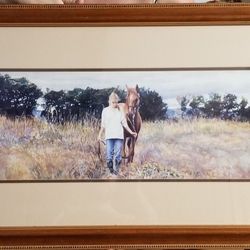 Steve Hanks Old Friends Framed Print Limited Edition Signed Equestrian Art Home Decor