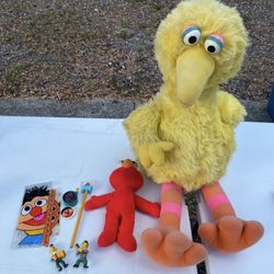Assorted Sesame Street Toys 