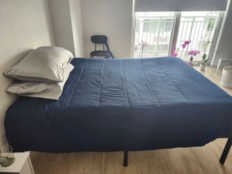 Pillows + bed clothes and comforter