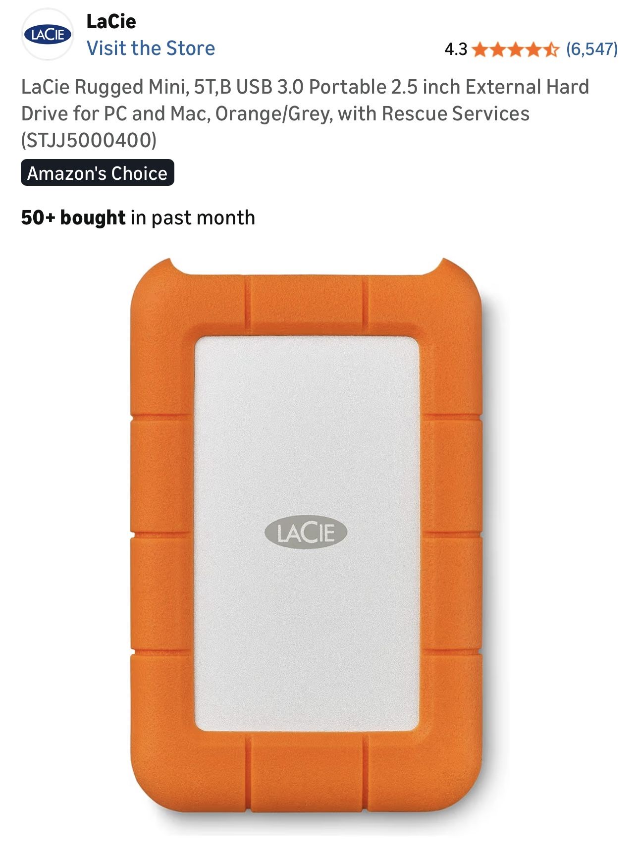 All Terrain Mobile Hard Drive 5TB