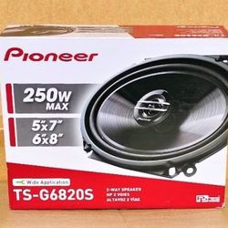 Pioneer Car Speakers Set G Series 5x7 Or 6x8 2-Way Coaxial Speaker System 250 W TS-G6820S 🚨 Payment Options Available 🚨 No Credit Needed 🚨 