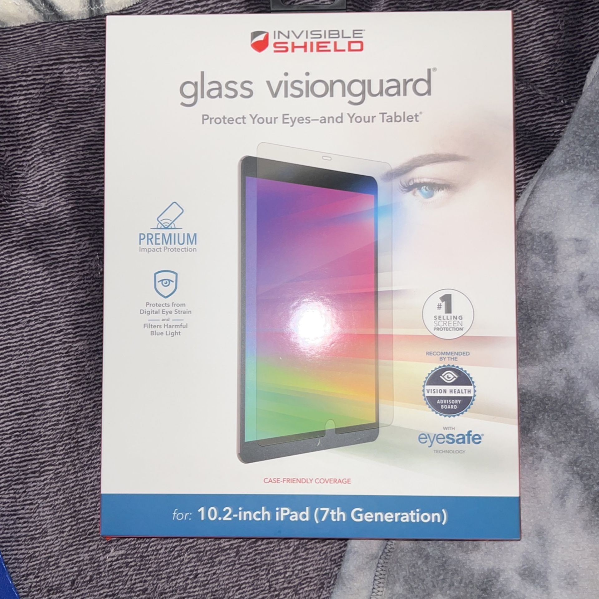 Invisible Shield Glass Visionguard 10.2 Inch iPad Screen Protection
