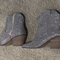 Anthropologie Harlow Rhinestone Booties By Matisse, 7.5