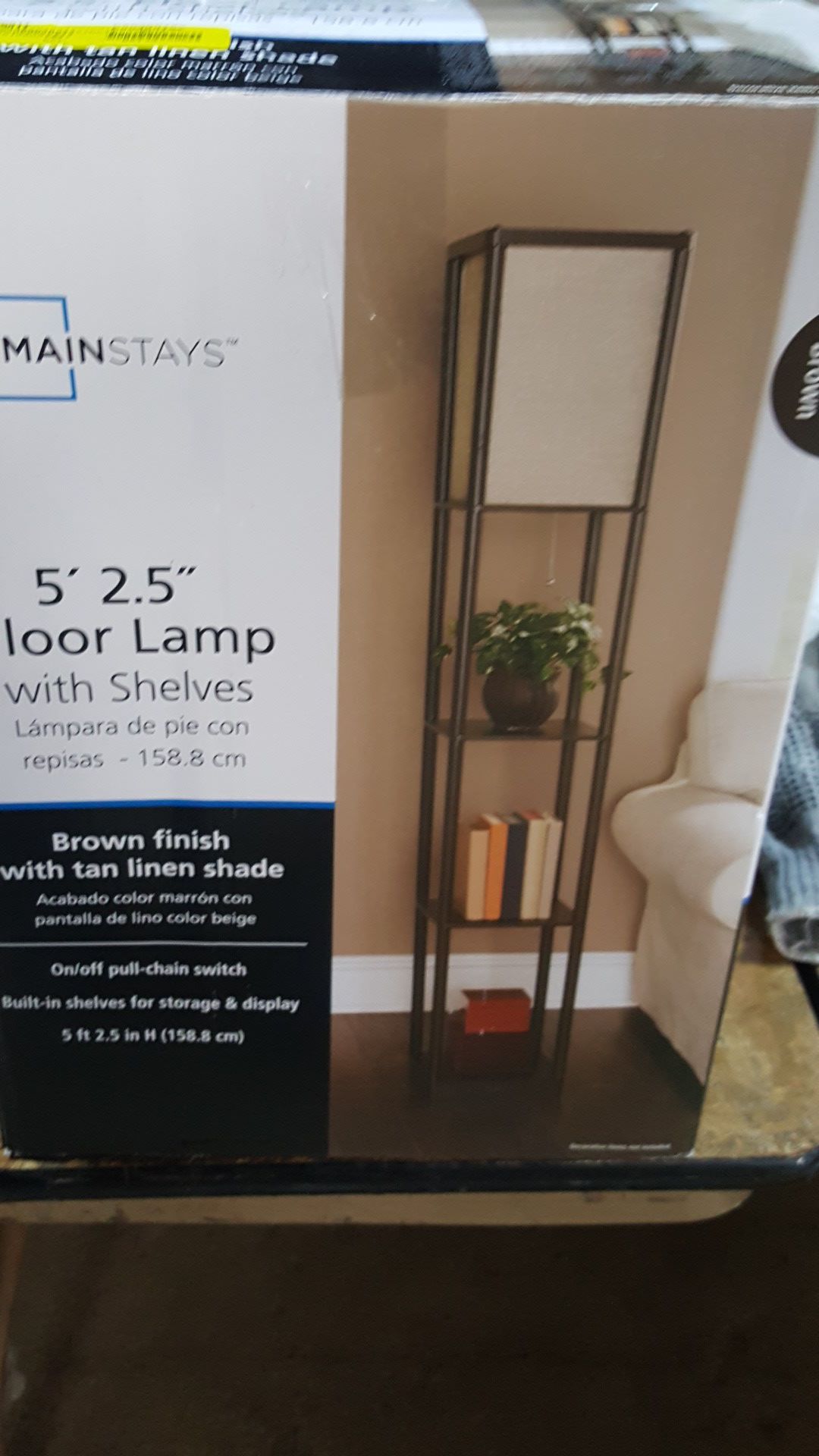 Mainstays 5 feet 2.5 inch floor lamp