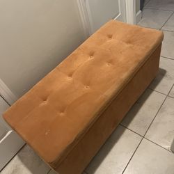 Coral Ottoman With Storage