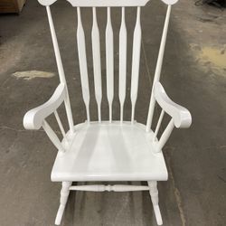 White rocking chair