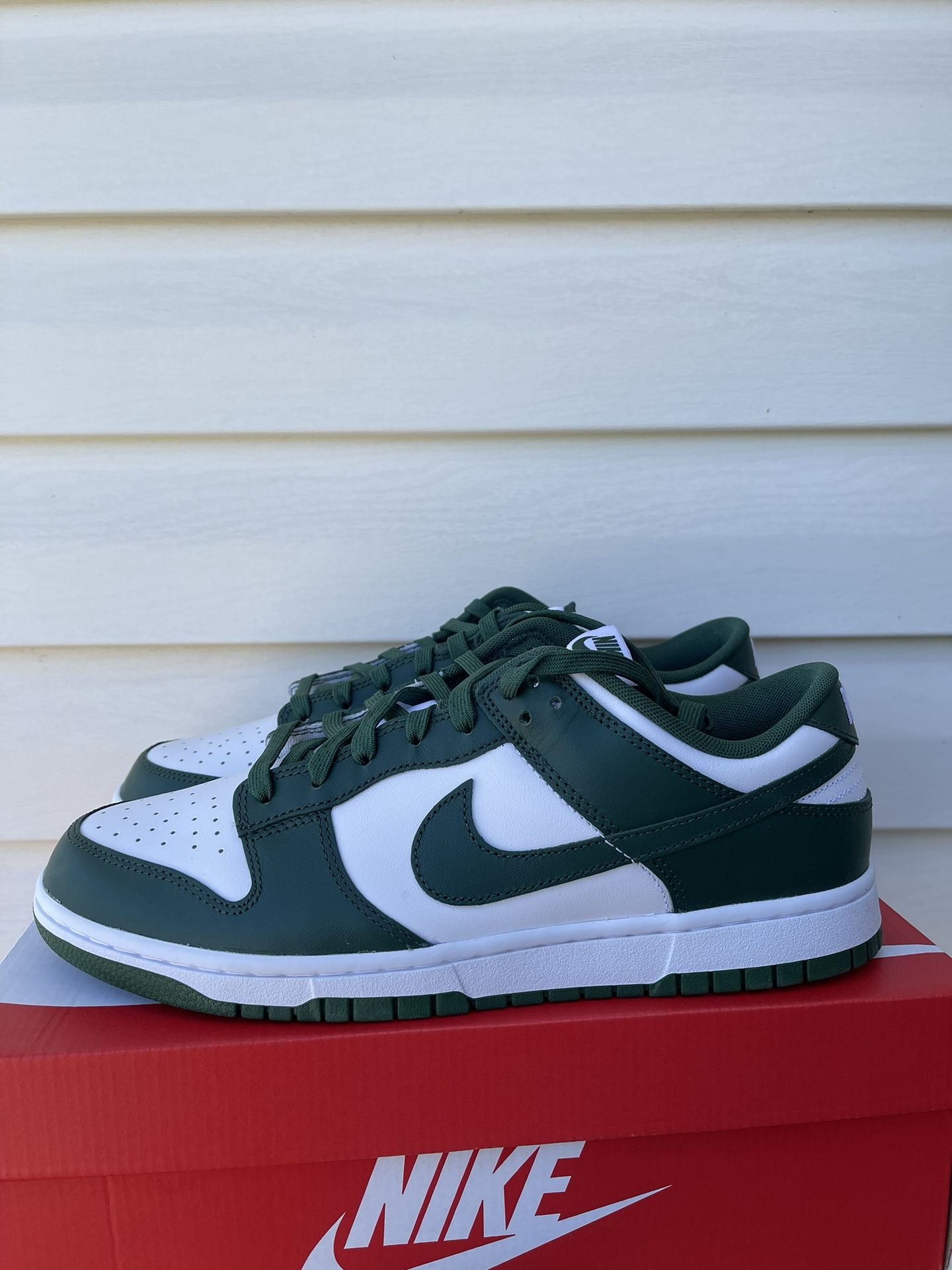 NEW Nike Dunk Low Michigan State Varsity Green DD1391-101 Mens Size 11.5