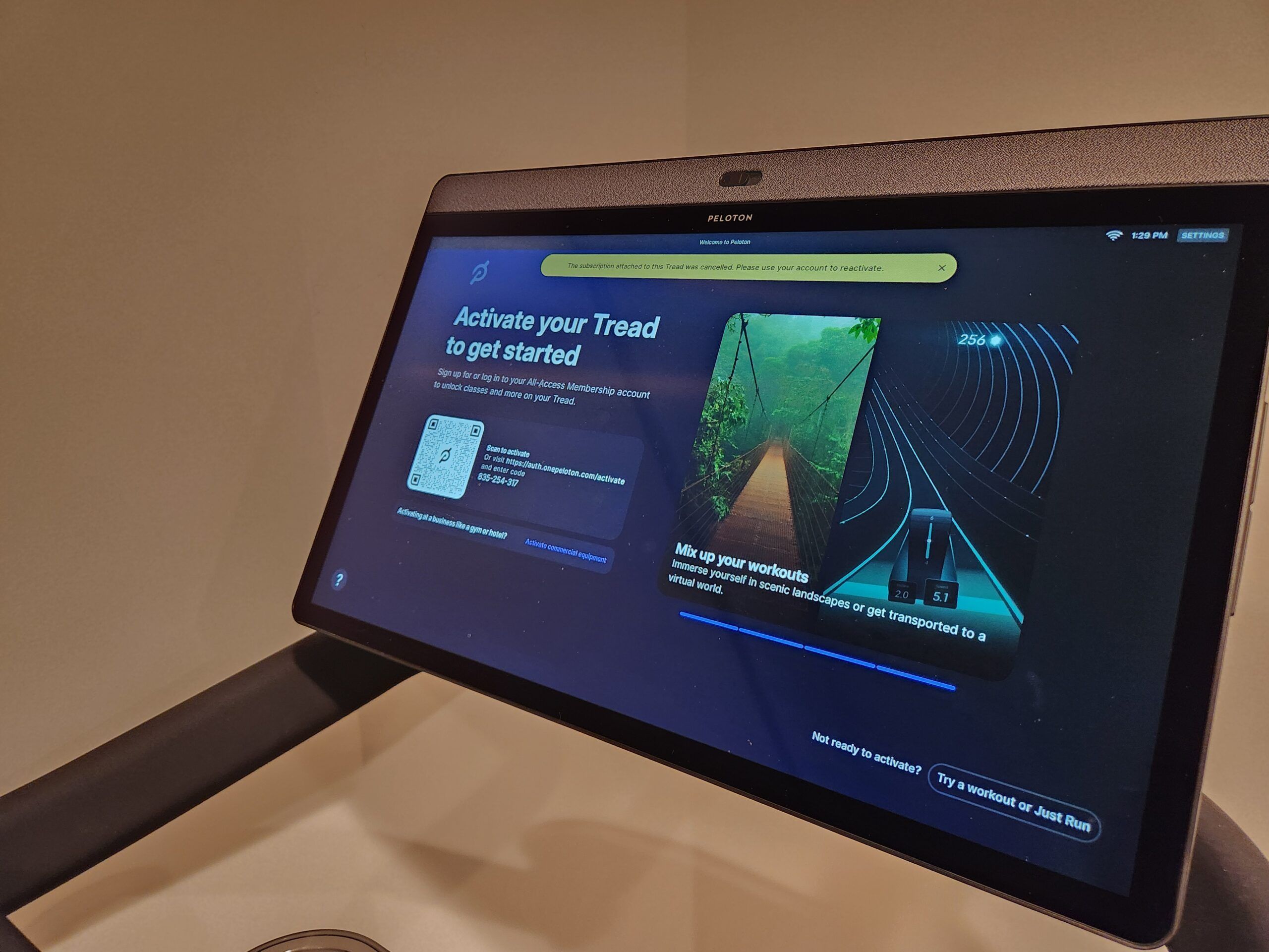 2023 Peloton Tread Works Well 201-500 Rides - Somerville, NJ