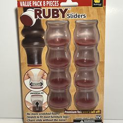 Ruby Sliders Chair Leg Covers