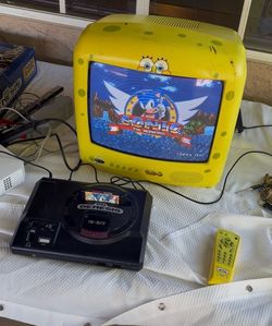 Spongebob crt tv 13 inch