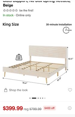 King size base like new