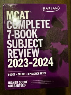 Kaplan MCAT Complete 7-Book Subject Review 2023-2024