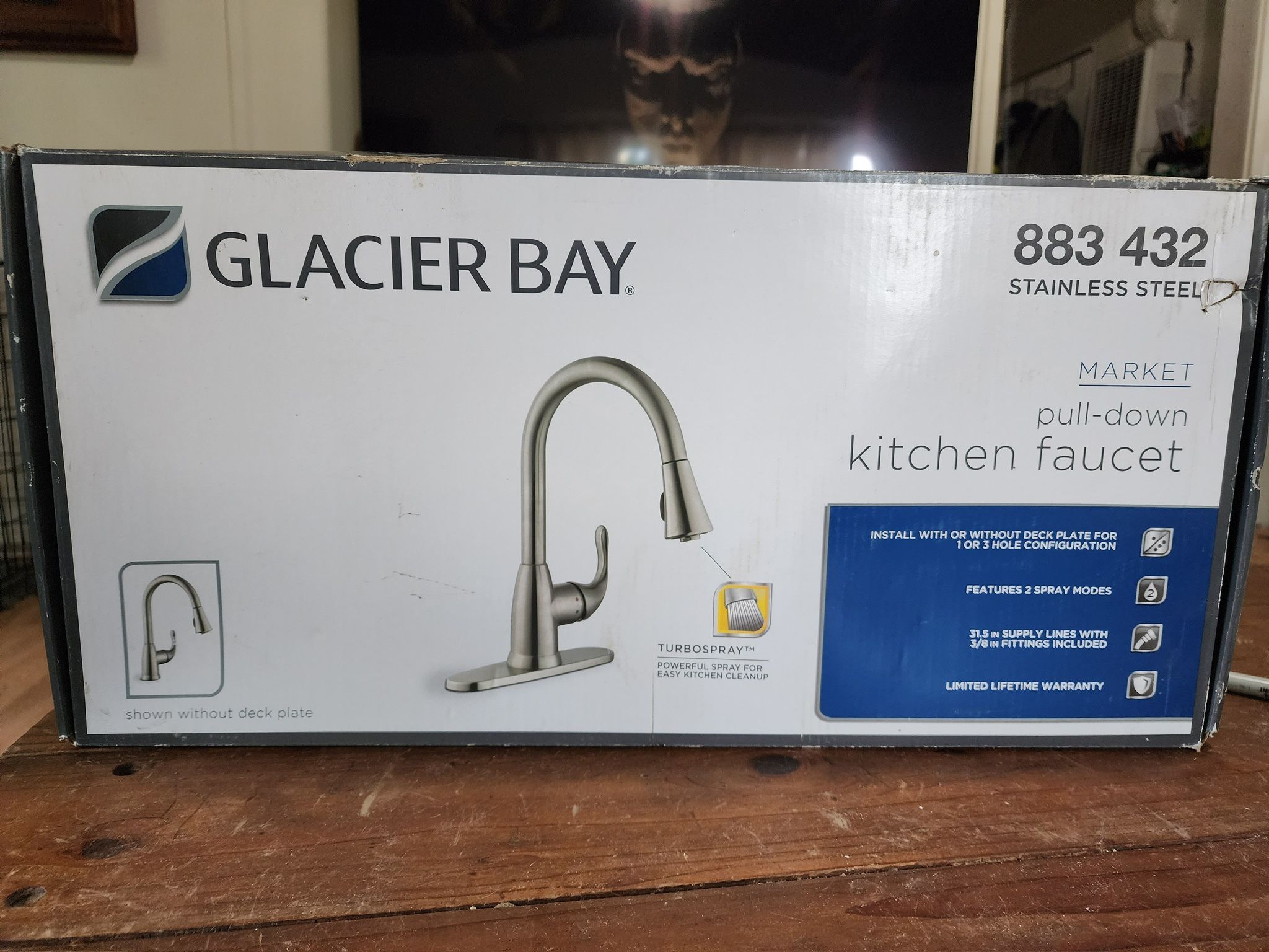 Glacier Bay Market Pull-Down Kitchen Faucet 883 432 Stainless Steel