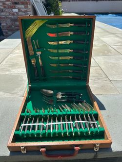 Vintage Johnny’s Gems Bangkok 29-Piece Flatware Set – Vietnam Era – $125