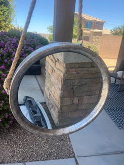 Farmhouse hanging mirror
