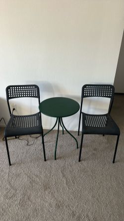 Outdoor chairs and mini table