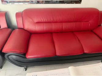 Leather furniture set