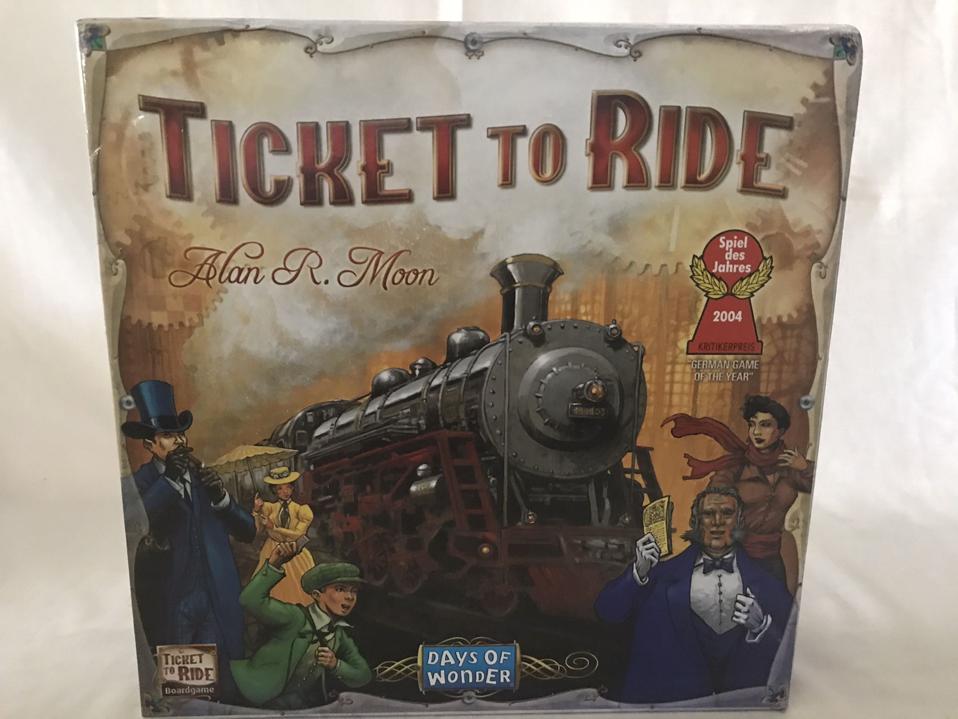 TICKET TO RIDE DAYS OF WONDER BY ALAN R. MOON TRAIN ADVENTURE BOARD GAME