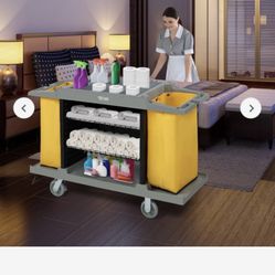 Brand new commercial janitor rolling cart for $100