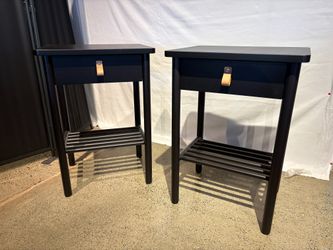 IKEA Bjorksnas Nightstand in Black (Set of 2)