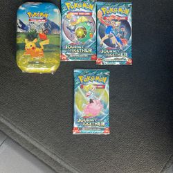 Pokemon Tin With Loose Pick Bundle $$50 Won’t Take Less Or Separate 
