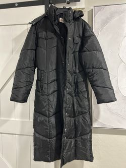 Black Long Puffer Coat