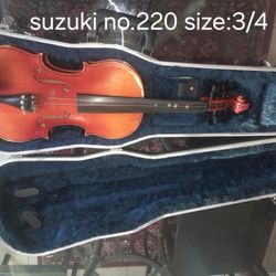 Suzuki Violin 3/4  With Case