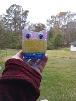 Hand Crafted Resin Owl Planter