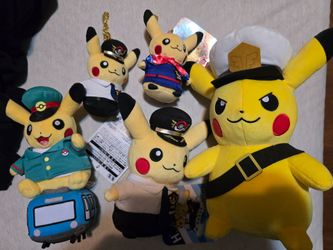 Japanese Pokemon Pikachu Plush Lot