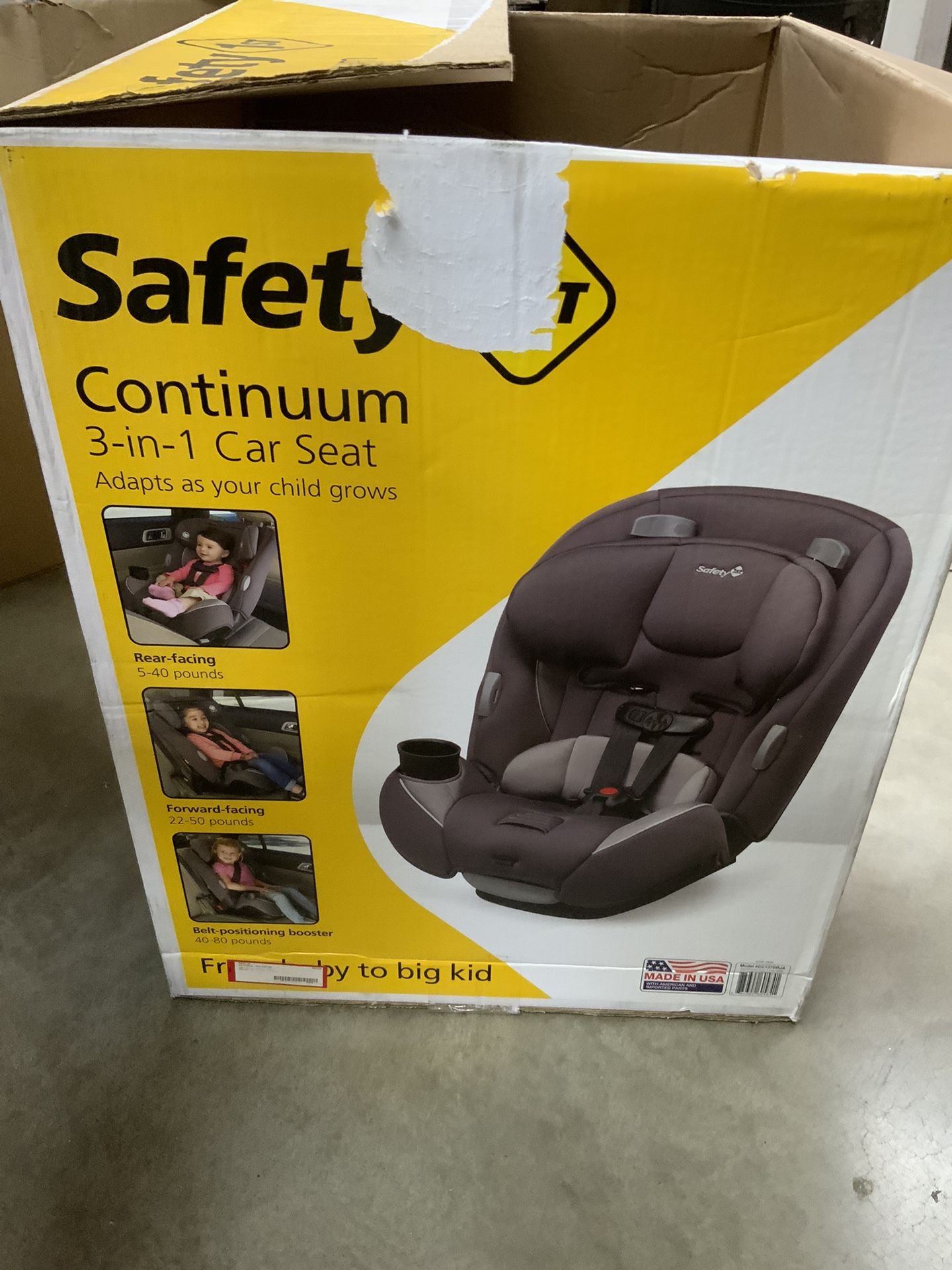 Continuum 3 in top 1 car seat