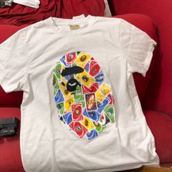 Bape T-Shirt, Size, Large And Men’s Will Fit Man Or Female War At Once And Never Wor It Again