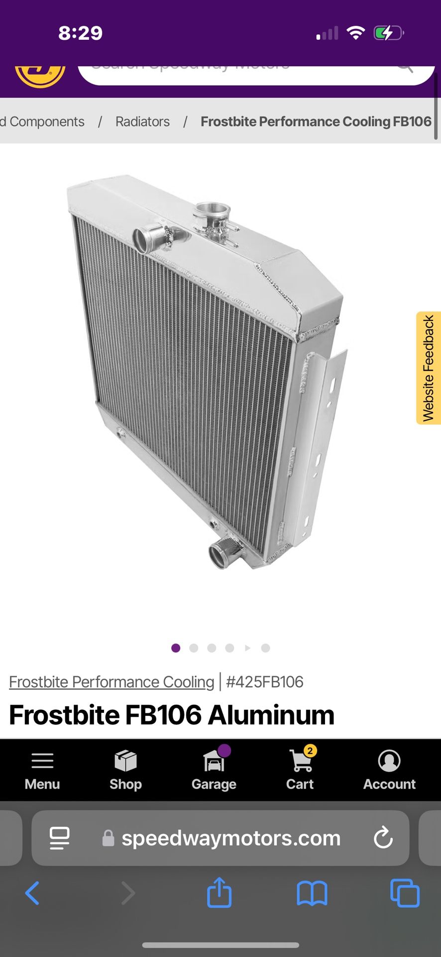 Sbc 55 Chevy V8 Radiator 