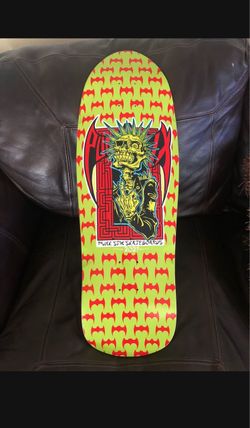 Steve Caballero Spoof FU Skateboard Deck  Punk Stix Pool Vert Shape New in poly bag