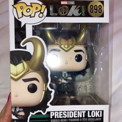 Marvel President Loki Bobble Head Funko Pop Action Figure New in Box!