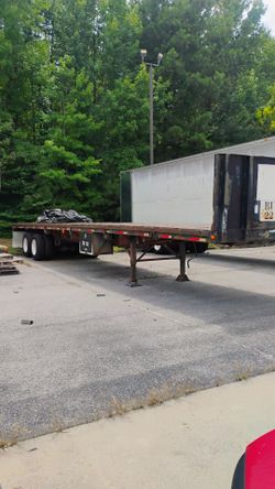 1991 Fontaine 45ft flatbed semi trailer