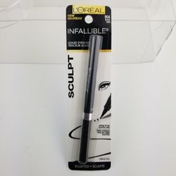 New Lot of 2 L'Oreal Infallible Sculpt Liquid Eyeliner Black #904 Sculpted Noir