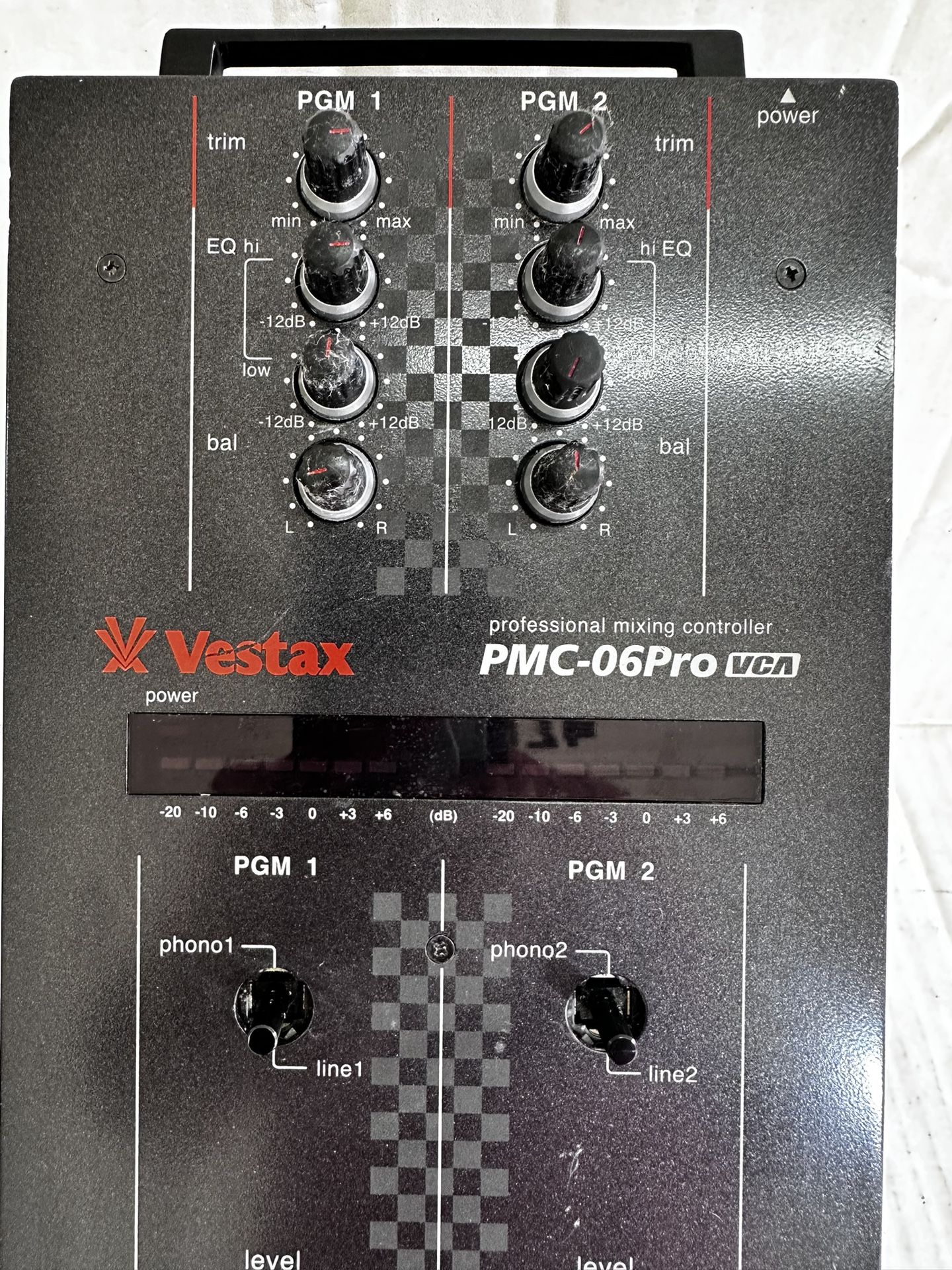 Vestax PMC-06 Pro VCA Black 2ch DJ Mixer Audio Mixing Controller