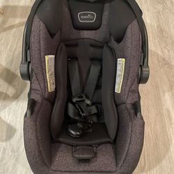 Evenflo Pivot Modular Travel System with LiteMax Infant Car Seat with Anti-Rebound Bar Casual Grey