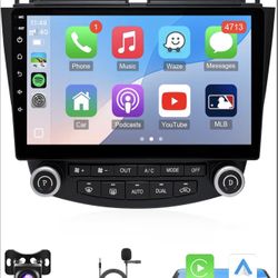 Honda Accord 2003-2007 10.1” CarPlay Android Auto GPS Radio 4+64GB Camera