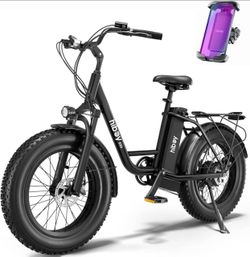 V272-EX6 20" Fat Tire Electric Bike for Adults, 500W Motor 25MPH, 41 Mi Pure Electric, 48V 14.5Ah Removable Battery, Shimano 7-Speed All-Terrain Snow