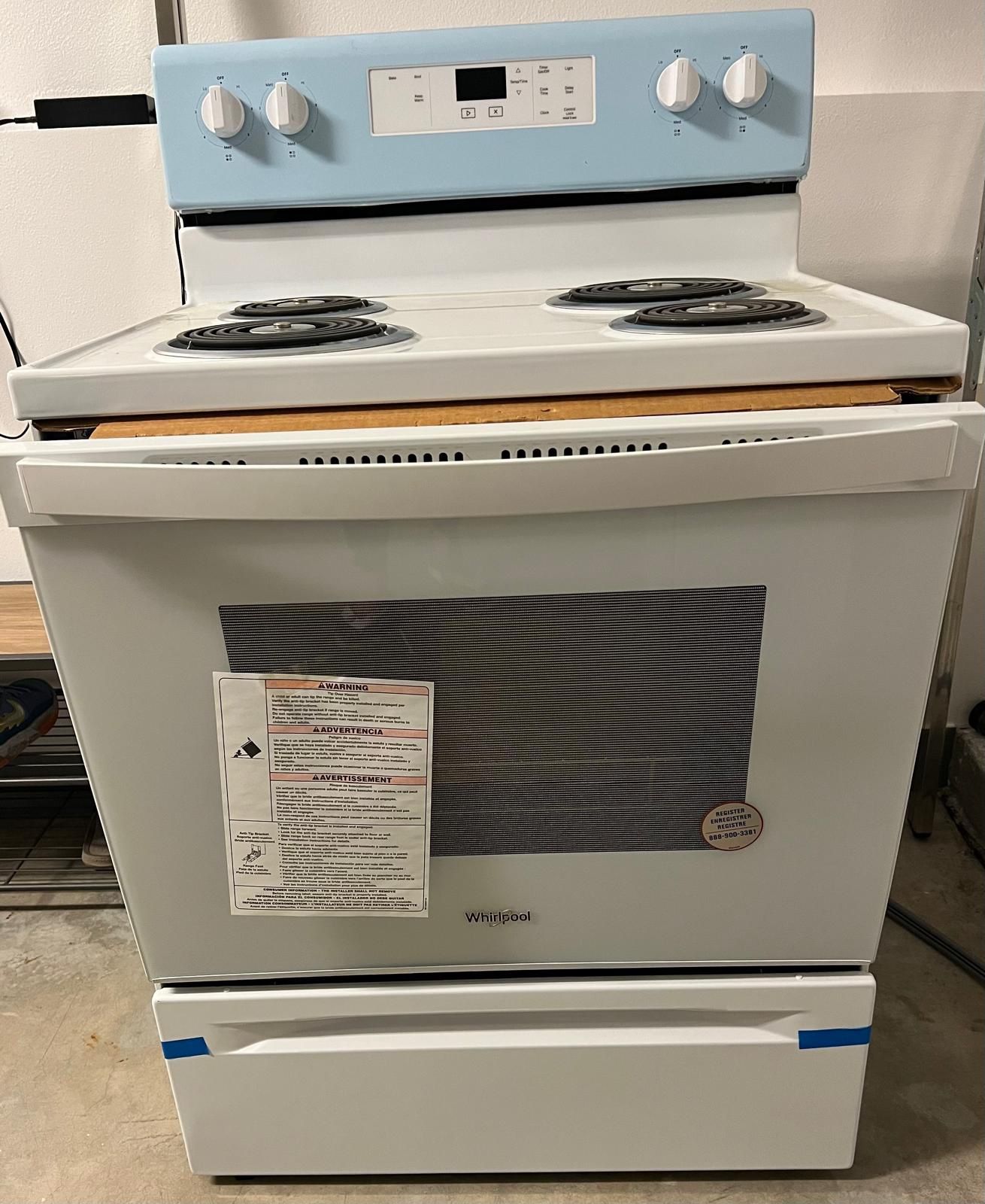 Whirlpool 30- Inch 4.8 Cubic Feet Electric Freestanding