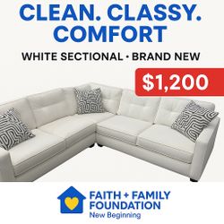 White Sectional 