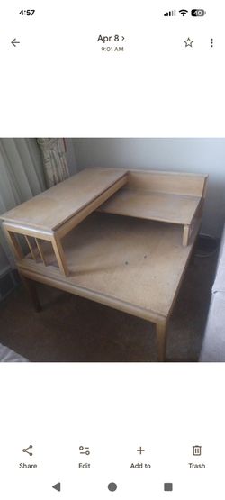 Vintage Table.  Would refurbish very nicely.  Sturdy.